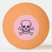 Botten Roze 3 sterren oranje pingpongbal (Voorkant)