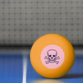 Botten Roze geel met 1 ster pingpongbal (Net)
