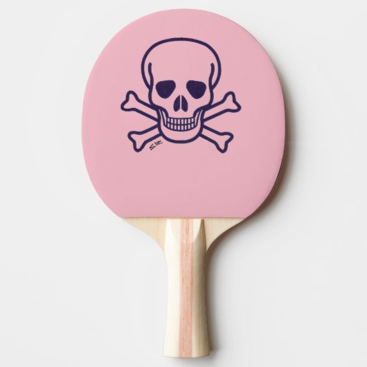 Botten Roze pongpeddel Tafeltennisbatje (Voorkant)