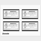  Botten septouw Arsenic Poison Etiket (Vel)