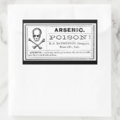  Botten septouw Arsenic Poison Etiket (Tas)