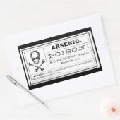  Botten septouw Arsenic Poison Etiket (Envelop)