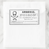 Botten septouw Arsenic Poison Etiket (Tas)