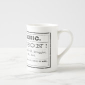  Botten septouw Arsenic Poison Etiket Porselein Kop (Rechts)