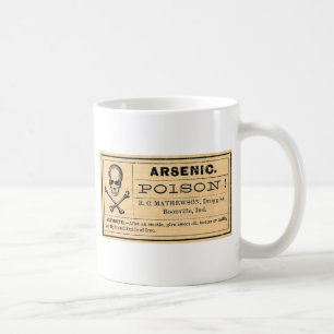 Botten septouw Arsenic Poison Label Koffiemok