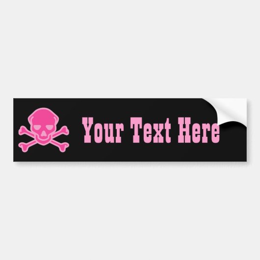 Botten stip Roze Bumpersticker (Voorkant)
