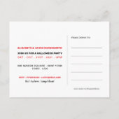 Botten, uitnodiging van Red Halloween Party (Achterkant)