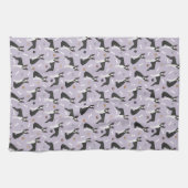 Botten van Boston Terrier en Paws Kitchen Towel Theedoek (Horizontaal)