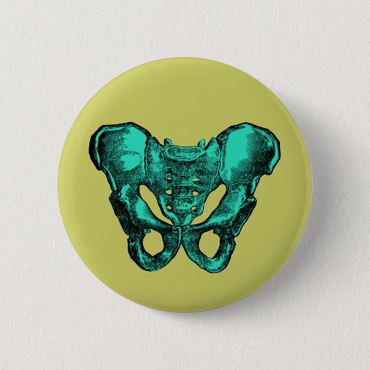 Botten van de menselijke anatomie Pelvis Ronde Button 5,7 Cm (Voorkant)