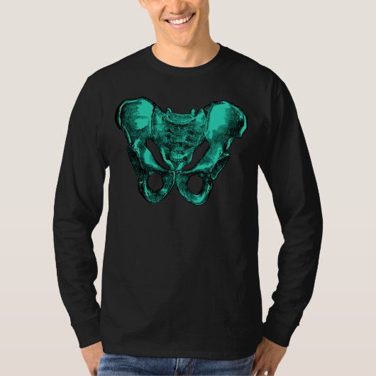 Botten van de menselijke anatomie Pelvis T-shirt (Voorkant)