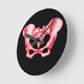 Botten van de menselijke bekken ronde klok (Hoek)