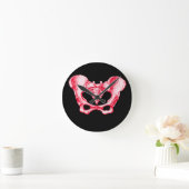 Botten van de menselijke bekken ronde klok (Huis)