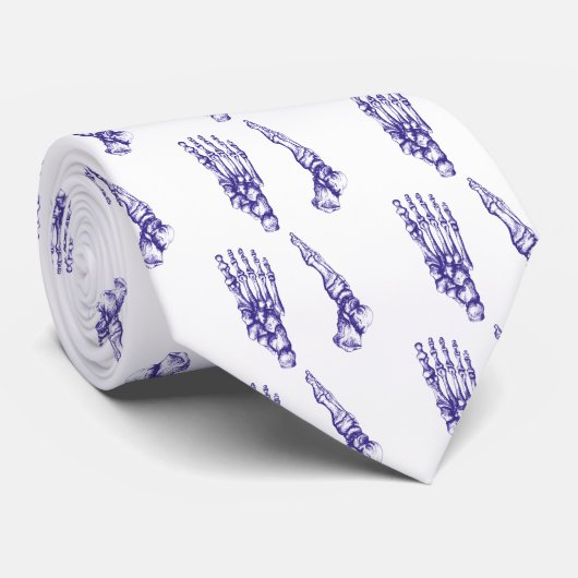 Botten van de poten - blauw stropdas (Opgerold)
