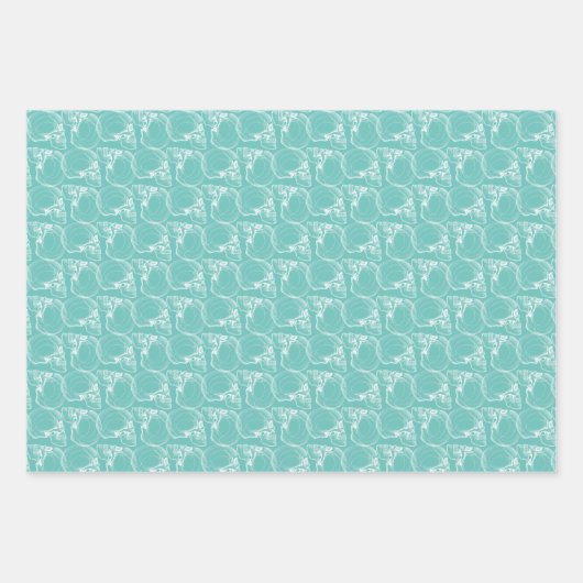 Botten van de schedel en de wervelkolom inpakpapier vel (Voorkant 2)