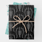 Botten van de schedel en de wervelkolom inpakpapier vel (In situ)