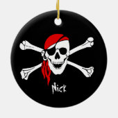 Botten van de schedel keramisch ornament (Achterkant)