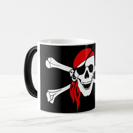 Botten van de schedel magische mok (Voorkant links)