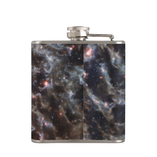 Botten van Galaxy IC5332 van JWST Heupfles (Achterkant)