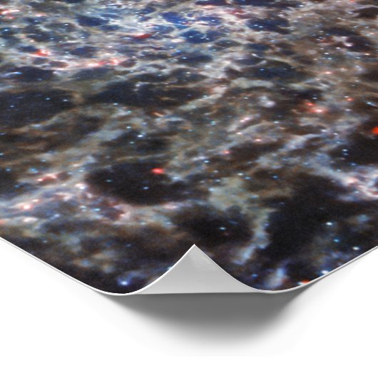 Botten van Galaxy IC5332 van JWST Poster (Hoek)