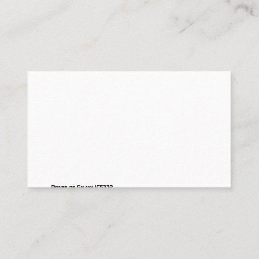 Botten van Galaxy IC5332 van JWST Visitekaartje (Achterkant)