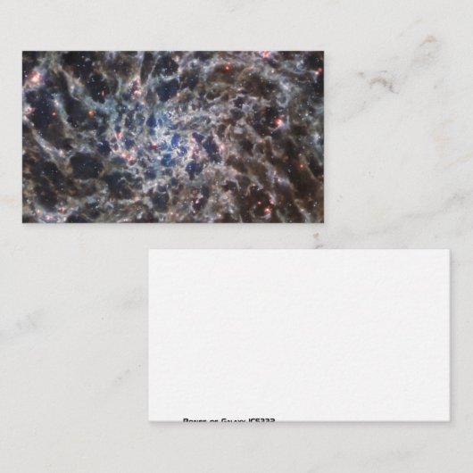 Botten van Galaxy IC5332 van JWST Visitekaartje (Voorkant / Achterkant)