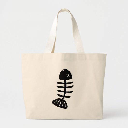 Botten van vis grote tote bag (Voorkant)