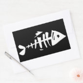 Botten van vis rechthoekige sticker (Envelop)