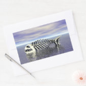 Botten van vis rechthoekige sticker (Envelop)