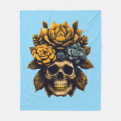 Botten voor Bloom Fleece Deken (Voorkant)