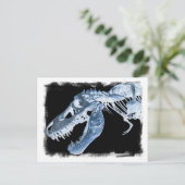 Botten voor Blue & Black T-Rex X-Ray Foto Briefkaart (Staand voorkant)