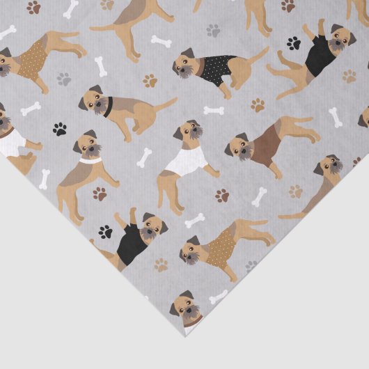 Botten voor grensdragers en plakkenpapier tissuepapier (Detail)