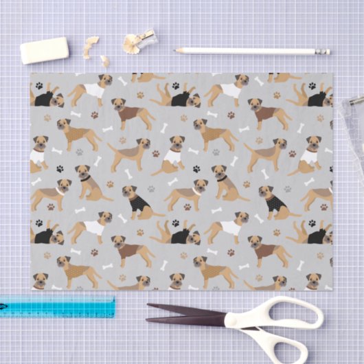 Botten voor grensdragers en plakkenpapier tissuepapier (Craft)