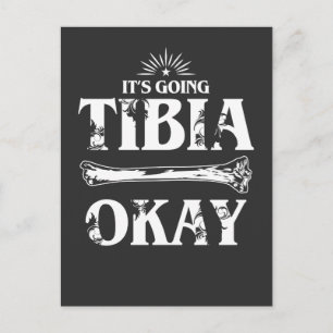 Botten voor medisch pun-beenderziekenhuis briefkaart