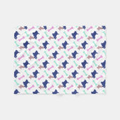 Botten voor Schotse terrier kiezen voor Dog Blanke Fleece Deken (Voorkant (Horizontaal))