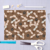 Botten-weefselrestanten van rauwdog tissuepapier (Craft)