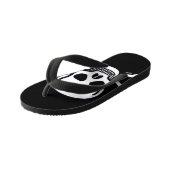 Botten zwarte peuter-teenslippers kinder teenslippers (Schuin)