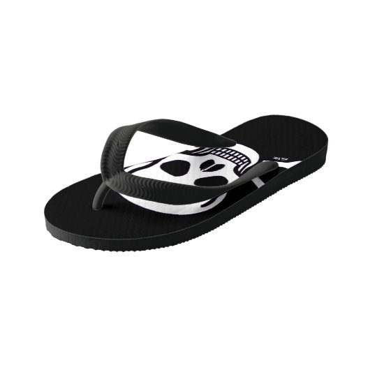 Botten zwarte peuter-teenslippers kinder teenslippers (Schuin)