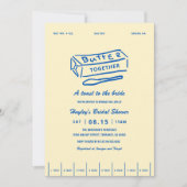 Botter Samen Gele Bruiloft Borrel Kaart (Voorkant)