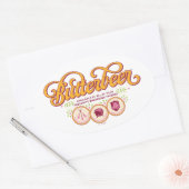 BOTTERBIER™ Beschikbaar in de tovertaverne Ovale Sticker (Envelop)