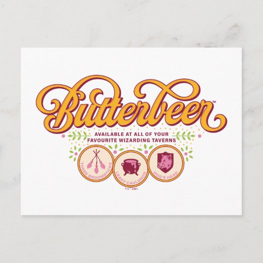BOTTERBIER™ Beschikbaar in tovertavernen Briefkaart (Voorkant)