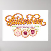BOTTERBIER™ Beschikbaar in tovertavernen Poster (Voorkant)