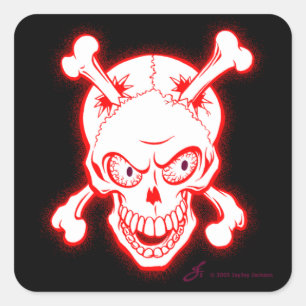 botterik vierkante sticker