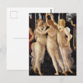 Botticell - Drie genaden in Primavera Fine Art Briefkaart (Voorkant / Achterkant)