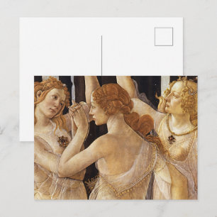 Botticell - Drie genaden in Primavera Fine Art Briefkaart