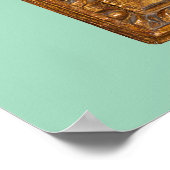 Botticelli (1445-1510) Madonna en kind op de troon Poster (Hoek)