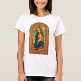 Botticelli (1445-1510) Madonna en kind op de troon T-shirt