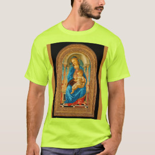 Botticelli (1445-1510) Madonna en kind op de troon T-shirt