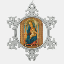 Botticelli (1445-1510) Madonna en kind op de troon