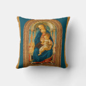 Botticelli (1445-1510) Madonna en Kind op een Troo Kussen (Achterkant)