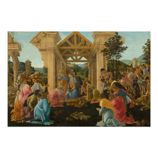Botticelli Adoration of the Magi Poster (Voorkant)